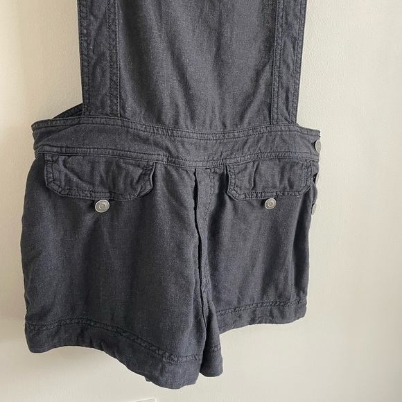 Free People Expedition One Piece Black Short Overalls - Washed Black - Small - Picture 6 of 10